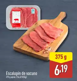 ALDI Escalopín de vacuno oferta