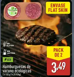 ALDI Hamburguesas de vacuno ecológicas oferta