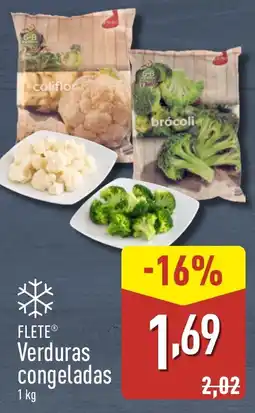 ALDI FLETE Verduras congeladas oferta