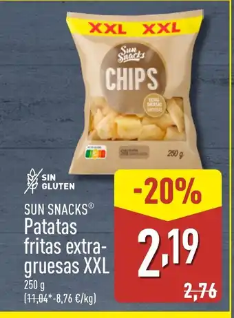 ALDI SUN SNACKS Patatas fritas extra- gruesas XXL oferta