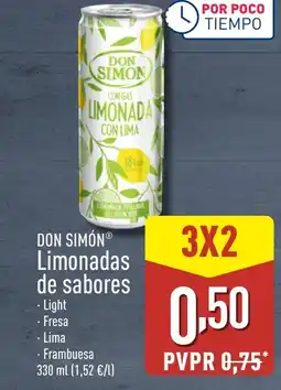 ALDI DON SIMÓN Limonadas de sabores oferta