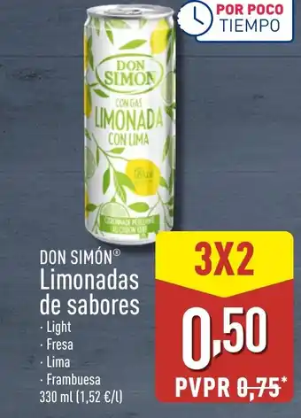 ALDI DON SIMÓN Limonadas de sabores oferta