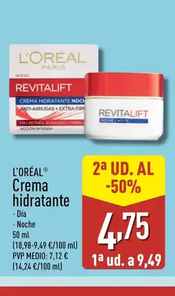 ALDI L'ORÉAL Crema hidratante oferta