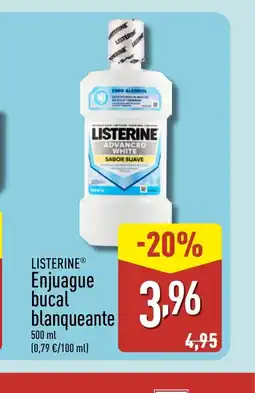 ALDI LISTERINE Enjuague bucal blanqueante oferta