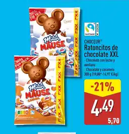 ALDI CHOCEUR Ratoncitos de chocolate XXL oferta