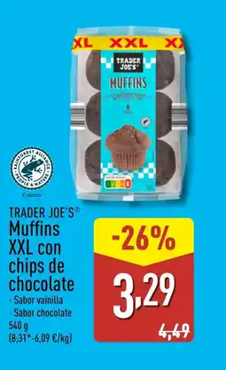 ALDI TRADER JOE'S Muffins XXL con chips de chocolate oferta