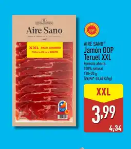 ALDI AIRE SANO Jamón DOP Teruel XXL oferta