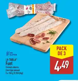 ALDI LA TABLA Fuet oferta