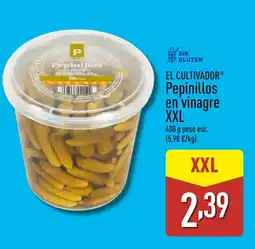 ALDI EL CULTIVADOR Pepinillos en vinagre XXL oferta