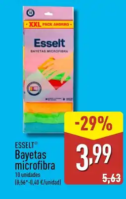 ALDI ESSELT Bayetas microfibra oferta