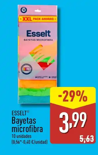 ALDI ESSELT Bayetas microfibra oferta