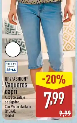 ALDI UP2FASHION Vaqueros capri oferta