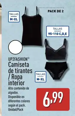 ALDI UP2FASHION Camiseta de tirantes / Ropa interior oferta