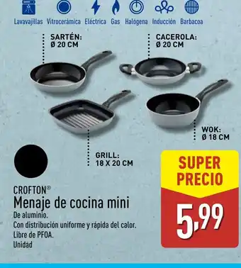 ALDI CROFTON Menaje de cocina mini oferta