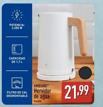 ALDI AMBIANO Hervidor de agua oferta