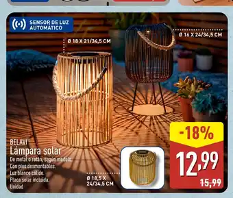 ALDI BELAVI Lámpara solar oferta