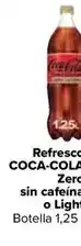Carrefour Coca-cola - refresco zero sin cafeína o light oferta