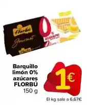 Carrefour Florbú - barquillo limón 0% azúcares oferta