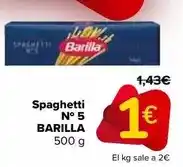 Carrefour Barilla - spaghetti nº 5 oferta