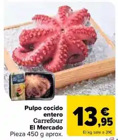 Carrefour Carrefour el mercado - pulpo cocido entero oferta