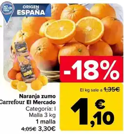 Carrefour Carrefour el mercado - naranja zumo oferta