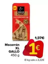 Carrefour Gallo - macarrón xl oferta