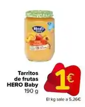 Carrefour Hero baby - tarritos de frutas oferta