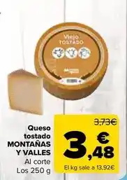 Carrefour Montañas y valles - queso tostado oferta