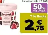 Carrefour Franui - helados bombón frambuesa con chocolate oferta