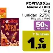 Carrefour Popitas - xtra queso o bbq oferta