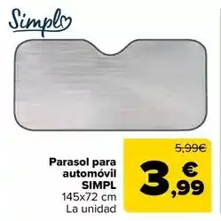 Carrefour Simpl - parasol para automóvil oferta