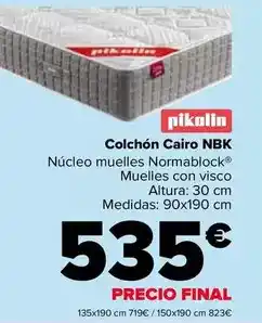 Carrefour Pikolin - colchón cairo nbk oferta