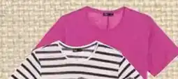 Carrefour Tex - camiseta manga corta 100% lino mujer oferta
