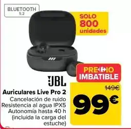 Carrefour Jbl - auriculares live pro 2 oferta