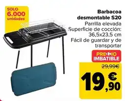 Carrefour Barbacoa desmontable s20 oferta