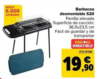 Carrefour Barbacoa desmontable s20 oferta