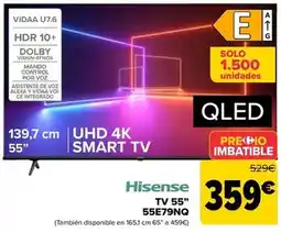 Carrefour Hisense - tv 55 55e79nq oferta