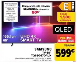 Carrefour Samsung - tv 65 tq65q67daux oferta