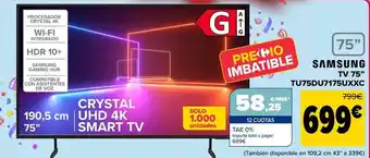 Carrefour Samsung - tv 75 tu75du7175uxxc oferta