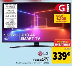 Carrefour Lg - tv 43 43ut8100la oferta