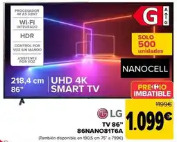Carrefour Lg - tv 86 86nano81t6a oferta
