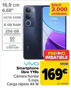 Carrefour Vivó - smartphone libre y19s oferta