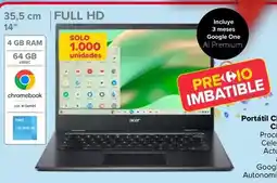 Carrefour Acer - portátil chromebook cboa314-1h oferta