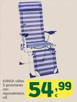 HiperDino Juinsa - sillón 5 posiciones con reposabrazos oferta