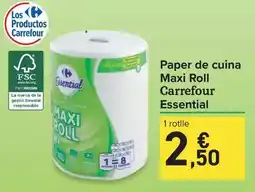 Carrefour Express Carrefour - paper de cuina maxi roll essential oferta