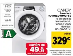 Carrefour Candy - lavadora ro1496dwmct1-s oferta