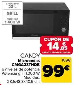 Carrefour Candy - microondas cmga23tndb oferta