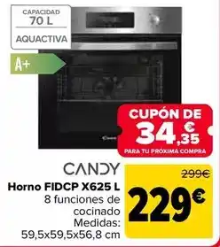 Carrefour Candy - horno fidcp x625 l oferta