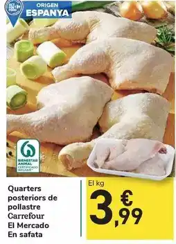 Carrefour Express Carrefour el mercado - quarters posteriors de pollastre en safata oferta