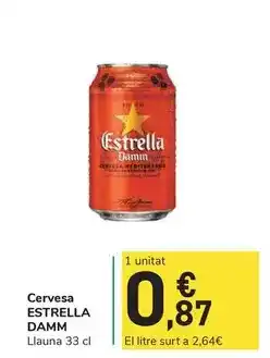 Carrefour Express Estrella damm - cervesa oferta